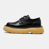 Aidase Vintage Thick Sole Casual Genuine Leather Dress Shoes Men Platform Heighten Japan Harajuku Korean Streetwear Fashion Shoes Man aidase-shop