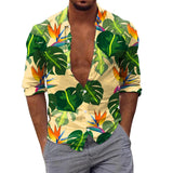 AIDASE  -  Comfort Roll-Up Sleeves Men'S Slim Fit Shirt Men Long Sleeve Winter Casual Printed Shirts Fashion Top Blouse Shirts For Man 셔츠 aidase-shop