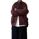 AIDASE  -  Unsiex Jacket New Spring Autumn Japanese Vintage Harrington Flight Jacket For Men Loose Vintage Stand Collar Outerwear Coat aidase-shop