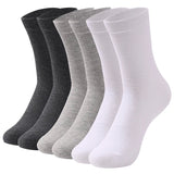AIDASE  -  6Pairs New High Quality Men Socks Cotton Breathable Black White Business Spring Summer for Male sock Plus Size EU42-48