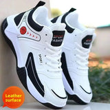 AIDASE  -  Men's Spring Summer New High Top Running Basketball Shoes Waterproof Leather Surface Breathable Sports Shoes Rubber Sole aidase-shop