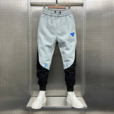 Aidase Skinny Sweatpants for Men Cropped Trousers Autumn and Winter Tights Man Sports Pants Goth Slim Tracksuit Bottoms Casual Elastic aidase-shop