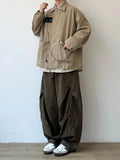 AIDASE  -  Retro Japanese Wide Leg Work Pants Casual Loose Straight Tube Long Pants Men Women Pleated Design Versatile Comfortable aidase-shop