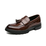 AIDASE  -  Zapatos De Hombre Loafers Men's Tassel Slip-On Comfortable Men Leather Shoes Casual Shoes Fashion Oxford Shoes Large Size 38-47 aidase-shop