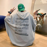 AIDASE  -  Fashion Printed Loose Batwing Sleeve Hooded Sweatshirts Men's Clothing Summer New Oversized Korean Tops Casual Sweatshirts aidase-shop