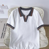 AIDASE  -  Men'S Summer Embroidered Casual Pullover Mens T Shirt Casual Stretch Crewneck Short Sleeve Tees Gym Workout Chemises Hommes aidase-shop