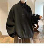AIDASE  -  Trend Men Sweatshirt  Metal Zipper Decoration Long Sleeve Stand Collar Solid Color Male Jacket Coats 2025 New Tide 21E6616 aidase-shop