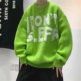 Aidase Sweater Men's Lazy Style Pullover Thread Jacket Trendy Brand Loose Base Knit Sweater Jacket aidase-shop