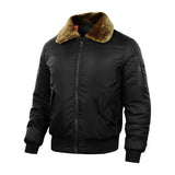 AIDASE  -  Thickened Fur Collar Flight Jacket Men's Hard Man Style Jacket Outerwear New Arrival Direct Supply from Europe Male Model aidase-shop