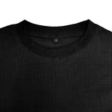 AIDASE  -  Men's Spring and Autumn New Waffle Henley Collar Long Sleeve Casual Sports T Shirt for Men Tracksuit Mans Cloths aidase-shop
