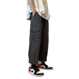 AIDASE  -  Loose Fit Men's Workwear Pants plus Size Korean Style Straight Leg Casual Trousers for Students Hong Kong Trend Brand aidase-shop