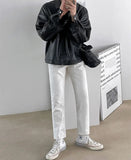 AIDASE  -  Leather Jacket Men's Spring New Trend Korean Autumn PU Leather Casual Baseball Uniform aidase-shop