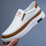 AIDASE  -  Spring Men's Large Size Bean Shoes Breathable Casual Loafers Fashionable Leather Shoes Trendy Men's Footwear Comfortable Ru aidase-shop