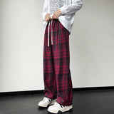 Aidase New Men's Jogger Plaid Sweatpants Men Harajuku Oversized Streetwear Y2k Hip Hop Wide Leg Baggy Harem Long Trousers Cargo Pants aidase-shop