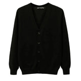 AIDASE  -  M-4XL Autumn Men's Knitted Cardigan Thin V-neck Basic Elastic Slim Fit Thin Sweater Solid Color Casual Versatile Coat aidase-shop