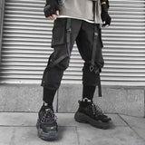 AIDASE  -  Spring Autumn New Pockets Cargo Pants Tactical Overalls Men's Tide Dark Fashion Casual Leggings Hip Hop Sweatpants aidase-shop
