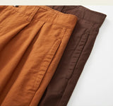 AIDASE  -  Fashion Spring Summer New Men's Solid Color Comfortable Casual Simple All Match Business Casual Old Money Style Long Pants aidase-shop
