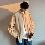 AIDASE  -  2025 Summer New Fashion Men Shirts Striped Long Sleeve Lapel Single-breasted Design Korean Style Trendy Men's Tops 21E6706 aidase-shop