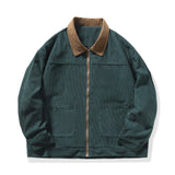 45.08Aidase New Jackets American Vintage High Street Zipper Jacket Men Autumn Winter Casual Male Oversize Loose Patchwork Corduroy Coat aidase-shop