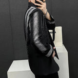 Aidase High Quality Blazer Luxury Diamond Mens Fashion Heavy Industry Hot Diamond Punk Slim Suit Jacket Men Chaquetas Hombre De Vestir aidase-shop