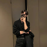 Aidase Autumn Men's Luxury Knit Slim Cardigan Sweater Long Sleeve Casual Streetwear Button-down Korean Leisure Popular Knitwear M-3XL