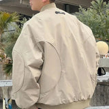 AIDASE  -  Japanese Loose Dropped Shoulder Baseball Jacket for Men's Spring Autumn Chest Letter Flight Jacket College Trendy Casual Coats aidase-shop