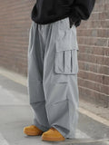 AIDASE  -  Fashion Work Pants Men Casual Wide-Leg Sweatpants Loose Lightweight Cargo Trousers American Style Hiphop Streetwear Pants Male aidase-shop