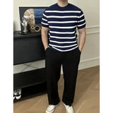 AIDASE  -  Cool Silk Knitted ort Sve T-irt round Ne High Elastici Summer Casual Youth Vitali Sle Chinese Manufacturer aidase-shop