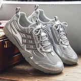 AIDASE  -  Men's Summer New Style Mesh Sports Climbing Retro Dequn Shoes Anti-slip Soft Bottom Breathable White Shoes Casual Sneakers aidase-shop