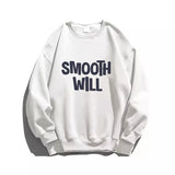 AIDASE  -  Korean Simple Letter Sweatshirt for Women Spring Autumn Thin Loose Long Sleeve Pullover  Lady Casual O-Neck Tops aidase-shop