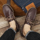 AIDASE  -  Popular Casual and Fashionable Sports Shoes PU European and American Lace Up Business Brand Le Fu Shoes Size 39-47 Men Shoes aidase-shop