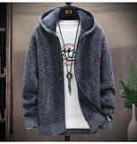 Aidase Zip-Up Cardigan Men's Hoodies Parka Hooded Sweatshirt Man Solid Sweater Hoodie Man Clothes Windbreaker 2024 Autumn New aidase-shop