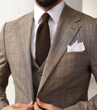 AIDASE  -  Classic 3 Piece Men Suits Coat Vest Pants Groom Business Suit Business Wedding Blazer Pants Prom Party Jacket Size Customized aidase-shop