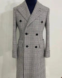 Aidase British Style Woolen Men Double Breasted Peaked Overcoat Business Autumn Winter Long Coats Custom Made Only Coat aidase-shop