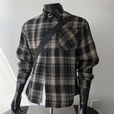 AIDASE  -  Men'S Loose Casual Fashion Retro Long Sleeved Plaid Shirt Comfort Wrinkle-Free New Men'S Shirt roupas masculinas aidase-shop