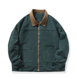 45.08Aidase New Jackets American Vintage High Street Zipper Jacket Men Autumn Winter Casual Male Oversize Loose Patchwork Corduroy Coat aidase-shop