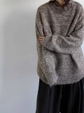 AIDASE  -  Retro Japanese Neutral Lazy Sle Sweater Loose Casual Overhead Knitted irt for Men And Women Spring Autumn Faionable aidase-shop