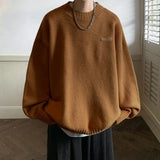 Aidase Men's Clothing Commuter Versatile Autumn and Winter Fashion New Round Neck Long Sleeve Simplicity Solid Color Casual Pullover aidase-shop