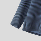 AIDASE  -  Men Striped Sets Vintage Long Sleeve T Shirts & Shorts Two Pieces Sets Streetwear Loose Korean Style Fashion Men Suits aidase-shop