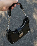 AIDASE  -  Y2K Bags For Women Luxury Designer Handbags And Purses 2023 New In PU Sequined Lock Rivet Decoration Small Underarm Shoulder Bag aidase-shop