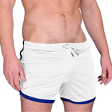 AIDASE  -  Striped Beach Shorts Men Fashion Swimwear Men'S Gym Workout Shorts Bodybuilding Weightlifting Pants Training Menswear Clothing aidase-shop