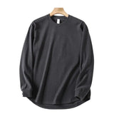 AIDASE  -  Loose Fit Long Sve Double-sided Velvet T-irt Men's Autumn Winter Large Size Bot Arc aped Base irt Casual Sle aidase-shop