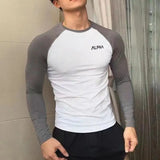 Aidase Top Slim Fit Elasticity T Shirt For Man Tight Men's Clothing Gym Black Running A Winter Size Fashion Trends 2024 It Luxury Sale aidase-shop