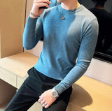 Aidase Men Basic Sweaters Solid Color O-neck Long sleeve Knitted Male Pullover Winter Fashion New Warm Sweaters for Men S-3XL aidase-shop