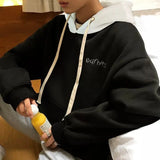 Aidase Sweatshirts For Man Loose Black Men's Clothing Hip Hop Hoodies Hooded Fleeced Elegant Classy Low Price Autumn Luxury One Piece aidase-shop