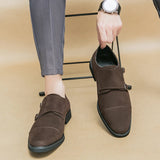 AIDASE  -  Men's Suede Shoes Europe America Anti-skid Flat Shoes Fashionable Loafers Soft Soled Business Dress Casual Leather Shoes 38-46 aidase-shop