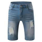 AIDASE  -  Trendy Jeans For Man Original Casual Shorts Spring Mens Pocket Sports Summer Bodybuilding Denim Short Pants Jeans джинсы Baggy aidase-shop