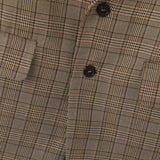 AIDASE  -  Men Blazer Plaid Lapel Long Sleeve Button Casual Suits Men Streetwear 2025 Autumn Fashion Leisure Male Coats S-5XL aidase-shop