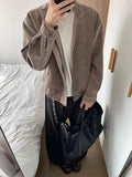 AIDASE  -  American Retro Workwear Harington Jaet Men Loose Casual Trend Spring Autumn Plaid  Baseball Coat Youth ular aidase-shop