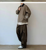 AIDASE  -  Retro Japanese Wide Leg Work Pants Casual Loose Straight Tube Long Pants Men Women Pleated Design Versatile Comfortable aidase-shop